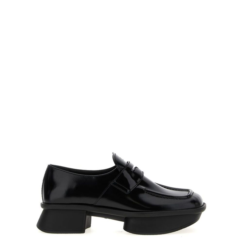 Prada Black Calfskin Slip-On Women's Loafers